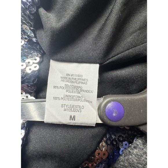 Love Reign Dress Womens‎ Medium Sequin Chevron Bodycon Mini Style 14105J20V3 - Picture 6 of 10